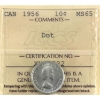 Image 1 : 10-cent 1956 Dot ICCS MS65
