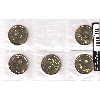 Image 2 : ERROR 2014 $1 Lucky Loonie 5-Piece Circulation Pack w/ 1x Flipped Coin in Mint Plastic