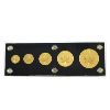 Image 2 : 1997 Gold Fractional GML 5-coin Set In Vintage Plastic Holder & Felt Case. 