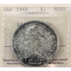 Image 1 : Silver $1 1966 LgBds ICCS MS65