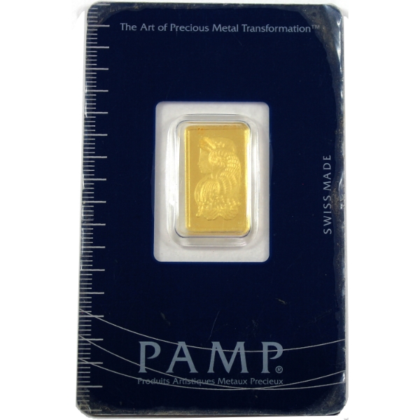 2.5g PAMP Suisse .9999 Fine Gold Bar (Tax Exempt)