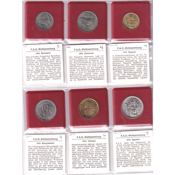 FAO World Coin Collection Volume 2 in Red Binder