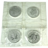 Image 1 : 4x 1oz 2001 $5 .9999 Fine SML in Sealed Sheet. 4pcs (Tax Exempt)