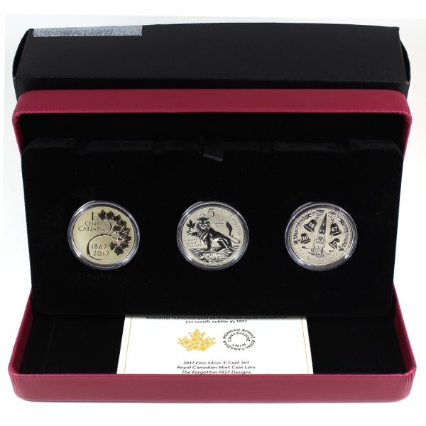 2017 RCM Coin Lore - Forgotten 1927 Design 3-coin Silver Set (Tax Exempt)