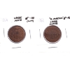 USA 1864 2-cents K. Martin Large Motto & Large Motto (clnd) EF-AU. 2pcs.