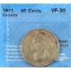Image 1 : 50-cent 1871 CCCS VF30