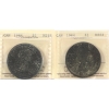 Image 1 : Silver $1 1964 ICCS MS64. 2pcs.