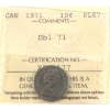 Image 1 : 10-cent 1971 Dbl 71 ICCS PL67