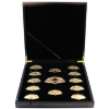 Image 1 :  2016 Lunar Calendar 13-Piece Fan-Shaped Medallion Set