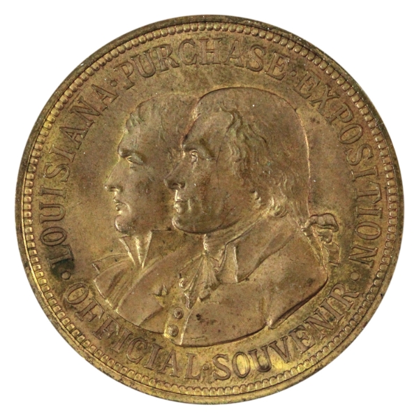1904 Louisiana Purchase Exposition Official Souvenir Token. 34mm