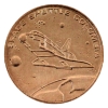 Image 1 : Space Shuttle Columbia Commemorative .56g 10K Gold Medallion