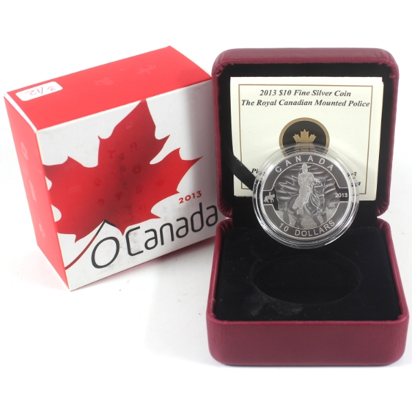 2013 $10 O Canada - RCMP 1/2oz .9999 Fine Silver Coin (Tax Exempt)