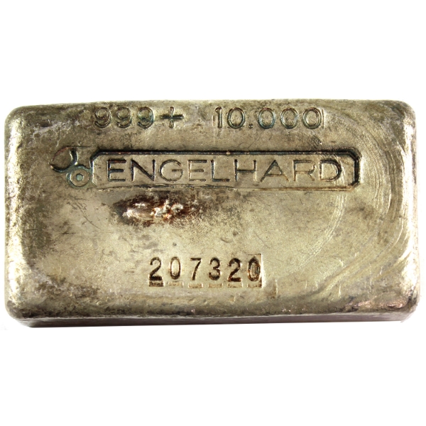 10oz Engelhard Canada 3rd Series 6-Digit SN Variation .999+ Silver Bar SN: 207320 (Tax Exempt)