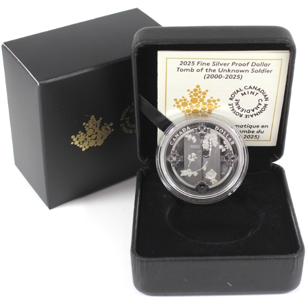 2025 Tomb of the Unknown Soldier (2000-2025) Fine Silver Proof Dollar (Tax Exempt)