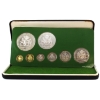 Image 1 : Guyana 1977 8-coin Proof Set in Original Display Box w/ COA. Minted by The Franklin Mint