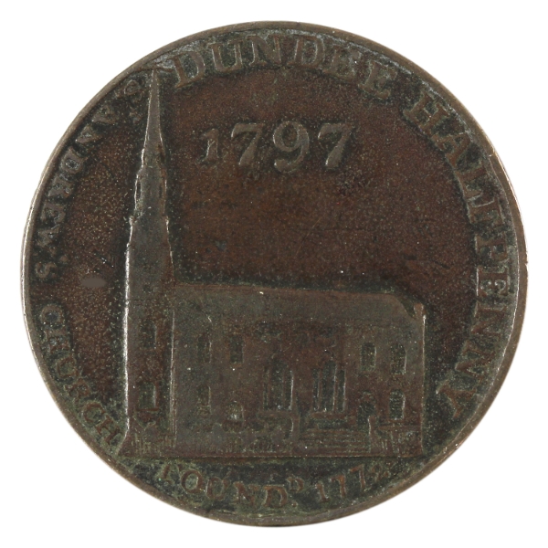 Great Britain 1797 Penny Token F-VF (Impaired)