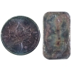 Image 1 : 2x 1oz Pair of Uniquely Toned Fine Silver Pieces - 2018 Silver Maple & The Metal Arts Co. Bar. 2pcs