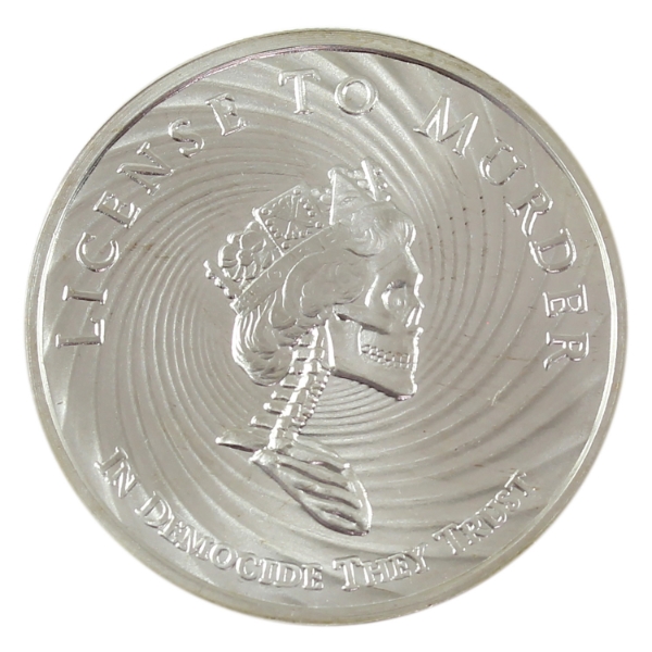 1oz Silver Shield 2017 Democide .999 Fine Silver Round (Tax Exempt)