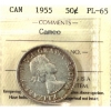 Image 1 : 50-cent 1955 ICCS PL65 Cameo