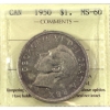 Image 1 : Silver $1 1950 SWL ICCS MS60