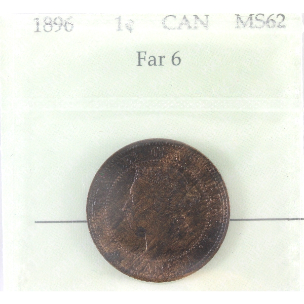1-cent 1896 Far 6 Prestige Certified MS62