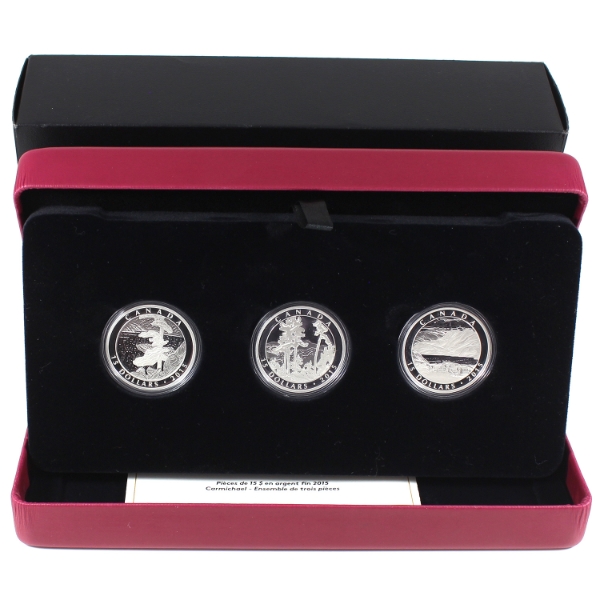 2015 $15 Carmichael 3-Coin Fine Silver Set (Tax Exempt)