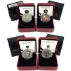 Image 1 : 2011-2012 25-Cent Birds of Canada Coloured Coins. 4pcs.