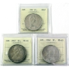 Image 1 : Silver $1 1967 ICCS MS65. 3pcs.