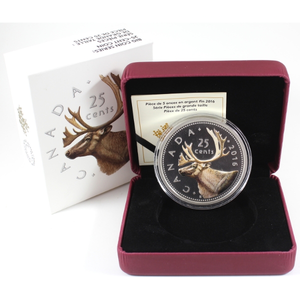 2016 25-cent Big Coin Series 5oz .9999 Fine Silver Coin (Tax Exempt)
