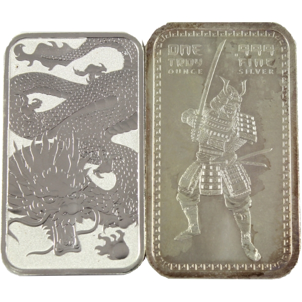 2x 1oz .999 Fine Silver Bars. 2pcs. (Tax Exempt)
