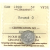 Image 1 : 5-cent 1900 Round 0 ICCS VF30