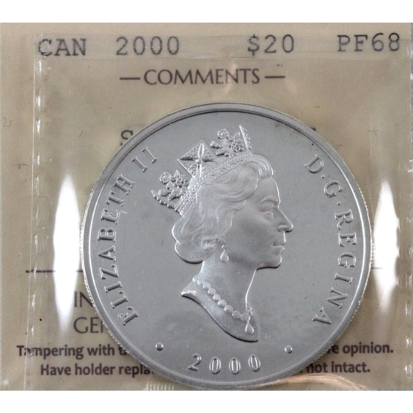 2000 $20 The Bluenose ICCS PF68 UHC