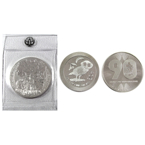 3x 1oz World .999 Fine Silver Rounds. 3pcs. (Tax Exempt)