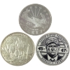 Image 1 : 3x 1oz Mixed .999 Fine Silver Rounds. 3pcs. (Tax Exempt)