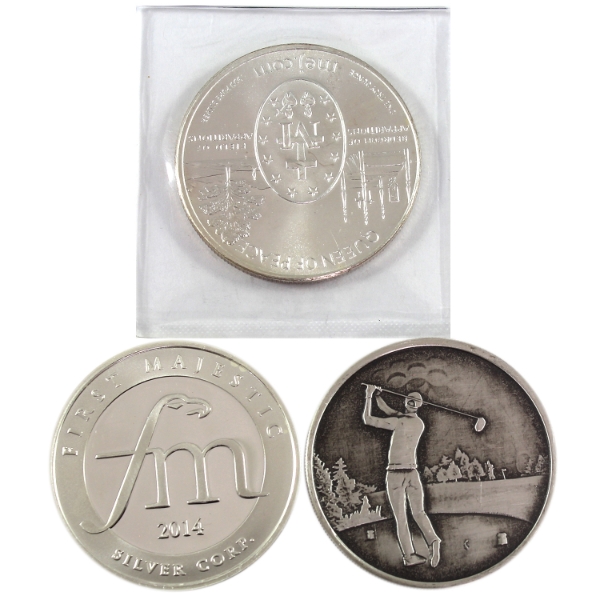 3x 1oz Assorted .999 Fine Silver Rounds. 3pcs. (Tax Exempt)
