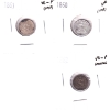 Image 1 : USA Half Dime 1860 VF, 1861 & 1862 VG-F. 3pcs.