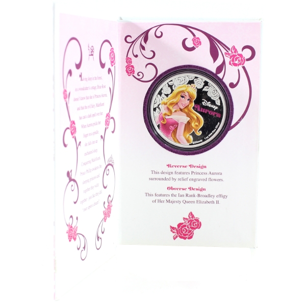 Niue Silver 2015 $2 Disney Princess Series - Aurora 1oz Fine Silver Coin (Tax Exempt)
