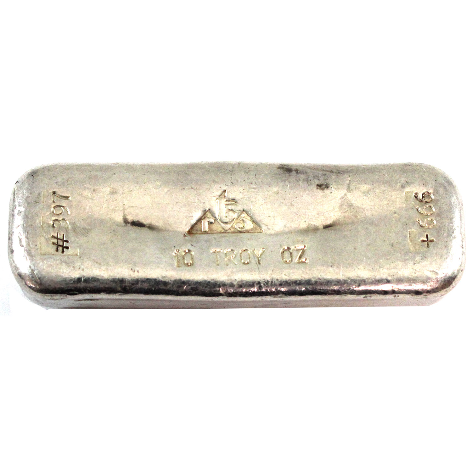 10oz Trimount Smelting & Refining Ltd. c.1970s-80s .999+ Poured Silver ...