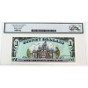 Image 2 : 1991 $1 Mickey: Disney Castle Back Disney Dollar Legacy GEM UNC65 PPQ SN:D00126221A