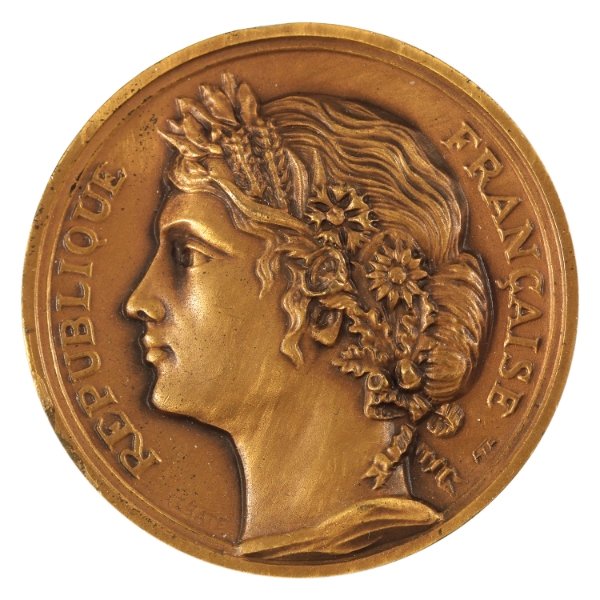 France N.D. Conseil Général des Bouches du Rhone Medal 56.51g-Bronze, 50mm