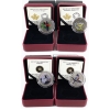 Image 1 : 2013-2014 25-cent Birds of Canada Coloured Coins. 4pcs.