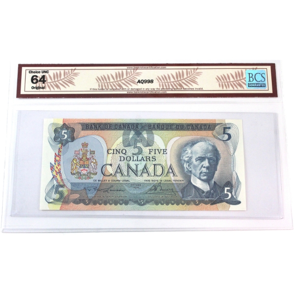 BC-53a 1979 $5 Low Serial # 30000000792 BCS CUNC64 Original Lawson-Bouey 