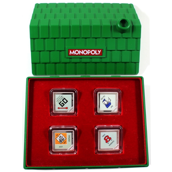 Niue Silver 2013 $1 Monopoly 4x 1/4oz .9999 Fine Silver 4 Coin Set (Tax Exempt)