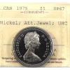 Image 1 : Nickel $1 1975 Attached Jewel ICCS SP67 Ultra Heavy Cameo