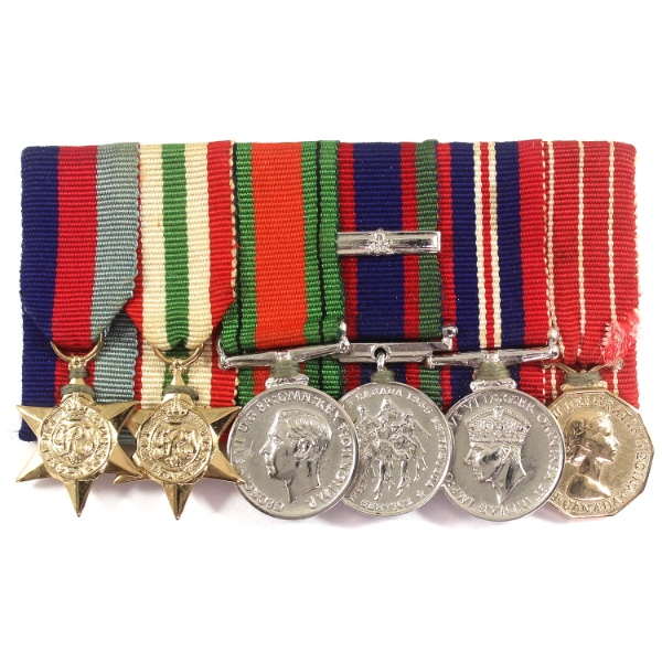 Lot of 6x Canada WWII mini medals with original ribbons. Beautifully mounted!
