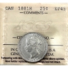 Image 1 : 25-cent 1881H ICCS EF45