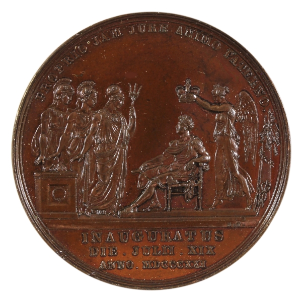 Great Britain 1821 Coronation of King George IV of Great Britain (Eimer-1146a) 22.92g-Bronze, 35mm
