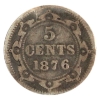 Image 1 : Newfoundland 5-cent 1876H VG-F (Impaired)