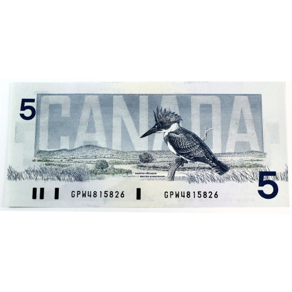 BC-56e 1986 $5 UNC or Better Knight-Dodge Changeover SN: GPW4815826