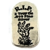 Image 1 : 2oz Monarch Precious Metals R.I.P. Zombie Hand .999 Fine Silver Tombstone (Tax Exempt)